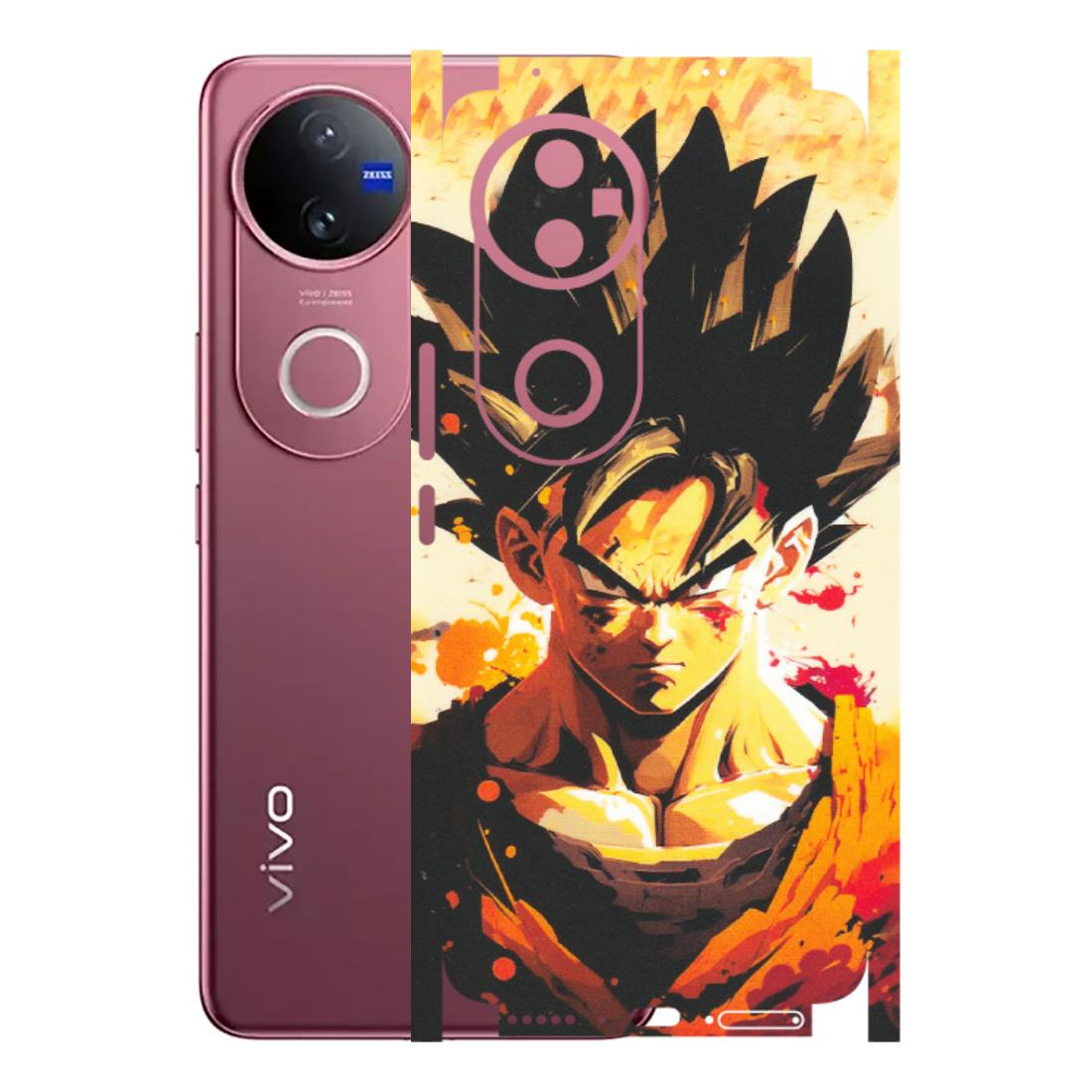 VIVO Z/V/X/T/U/S Series Phone Skins (All Models) - Angry Goku - Matte Finish (M-12) Vivo V50 5G