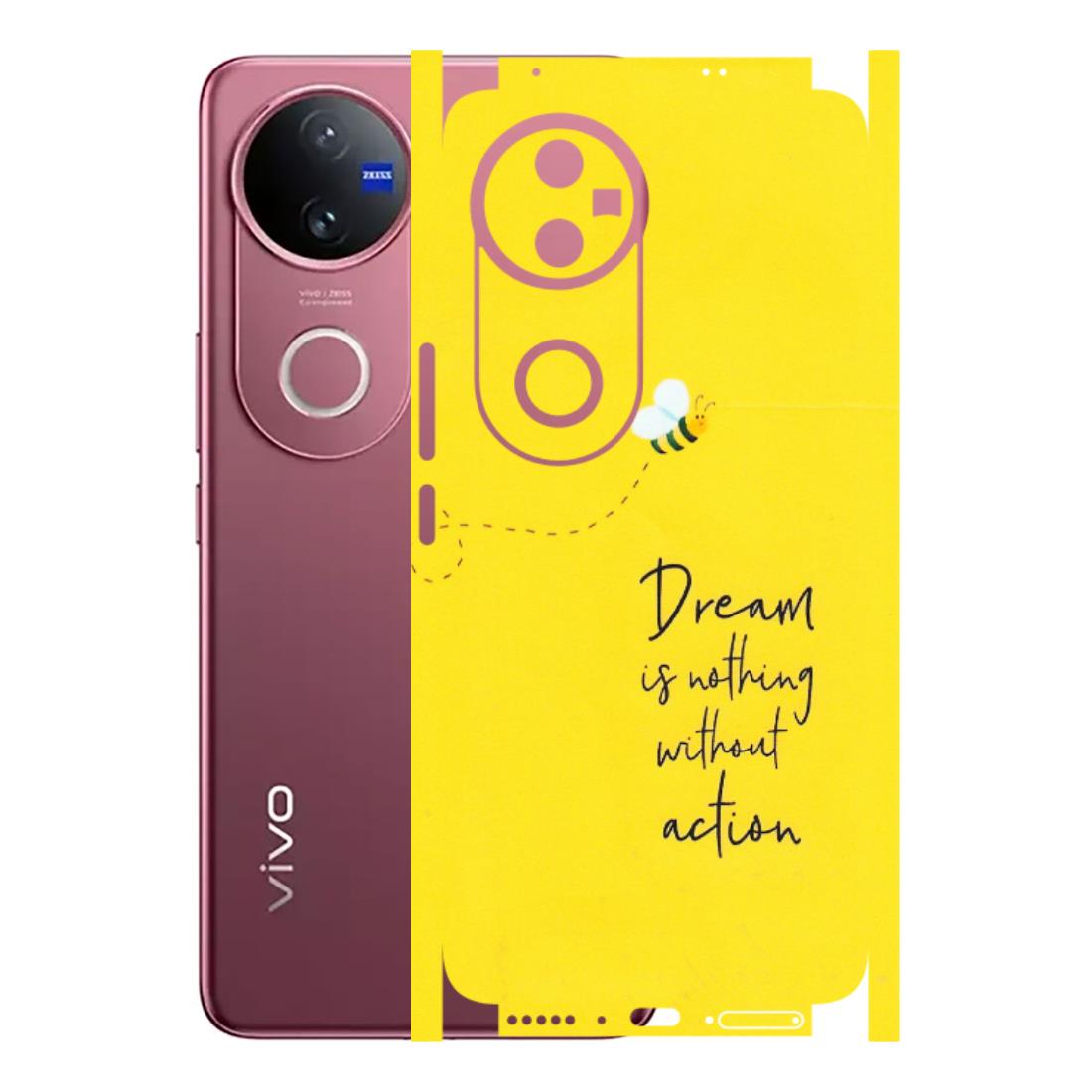 VIVO Z/V/X/T/U/S Series Phone Skins (All Models) - Dream Is Nothing Without Action - Matte Finish (M-138) Vivo V50 5G