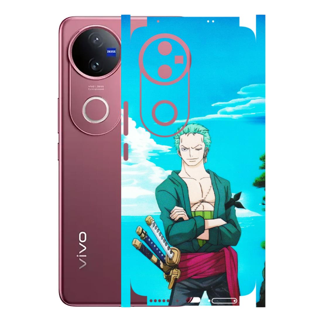 VIVO Z/V/X/T/U/S Series Phone Skins (All Models) - Cool Swordman Zoro Anime - Matte Finish (M-143) Vivo V50 5G