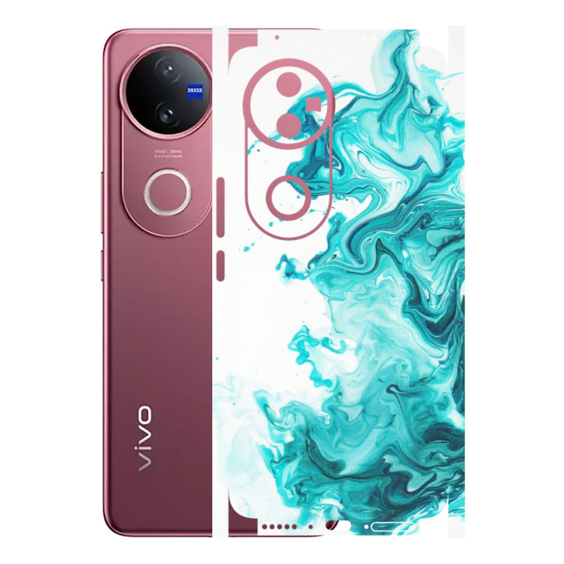 VIVO Z/V/X/T/U/S Series Phone Skins (All Models) - Sky Blue Abstract Colour - Matte Finish (M-146) Vivo V50 5G