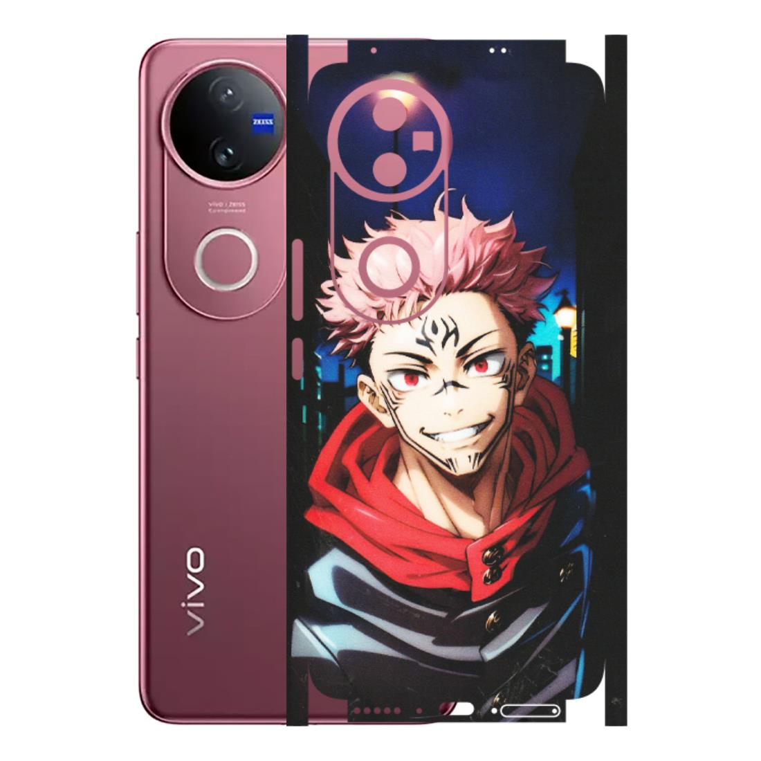 VIVO Z/V/X/T/U/S Series Phone Skins (All Models) - Yuji Itadori Funny Face Anime - Matte Finish (M-152) Vivo V50 5G