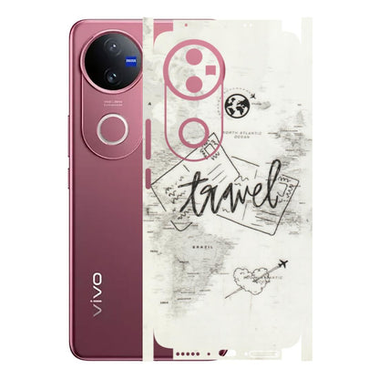 VIVO Z/V/X/T/U/S Series Phone Skins (All Models) - Travel Ticket - Transparent Finish (T-06) Vivo V50 5G