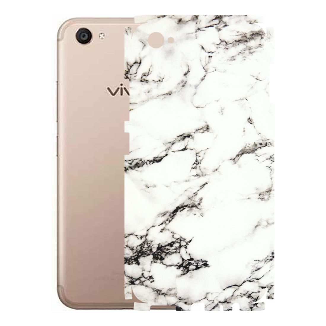 VIVO Z/V/X/T/U/S Series Phone Skins (All Models) - Black and White Marble Texture - 3D Embossed Finish (L-124) Vivo V5 Plus