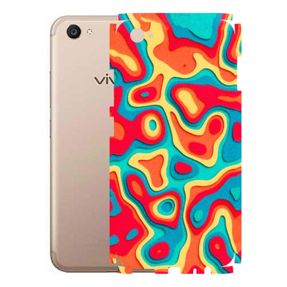 VIVO Z/V/X/T/U/S Series Phone Skins (All Models) - Abstract Swirl - 3D Embossed Finish (L-150) Vivo V5 Plus