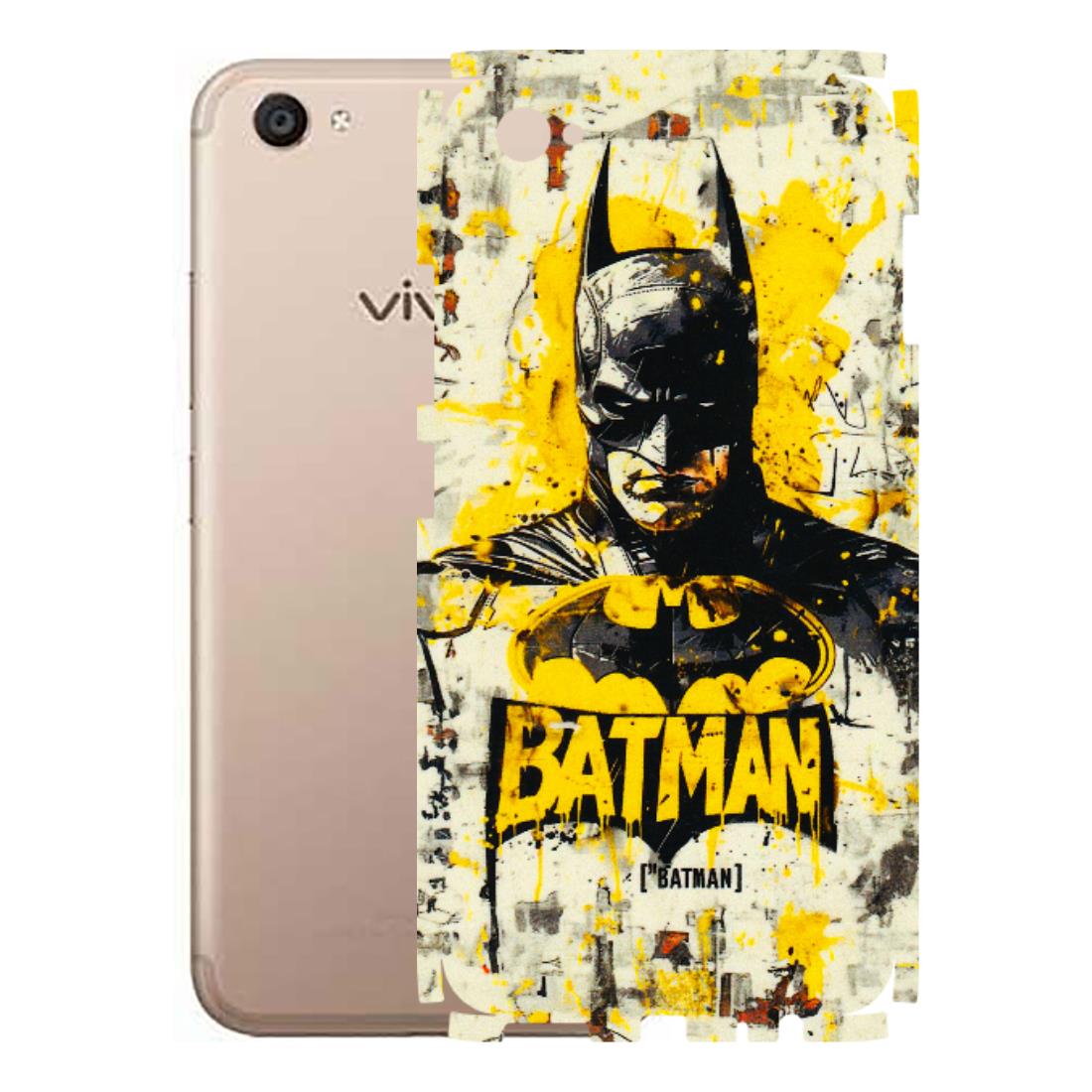VIVO Z/V/X/T/U/S Series Phone Skins (All Models) - Batman Yellow BT - 3D Embossed Finish (L-304) Vivo V5 Plus