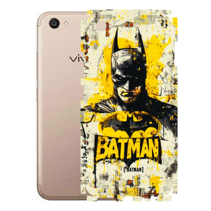 VIVO Z/V/X/T/U/S Series Phone Skins (All Models) - Batman Yellow BT - 3D Embossed Finish (L-304) Vivo V5 Plus