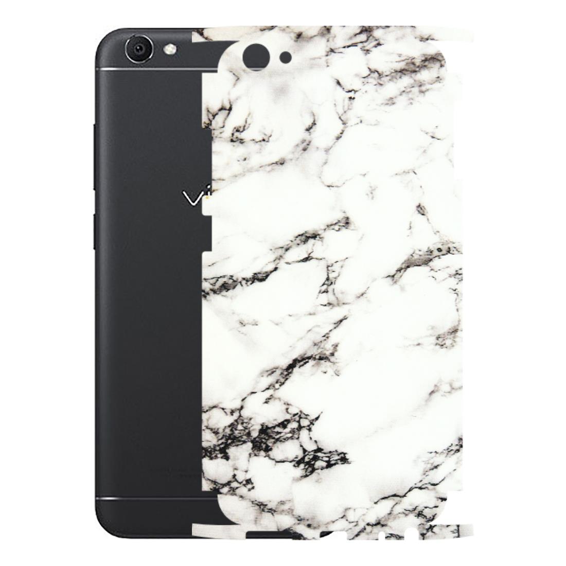 VIVO Z/V/X/T/U/S Series Phone Skins (All Models) - Black and White Marble Texture - 3D Embossed Finish (L-124) Vivo V5 S