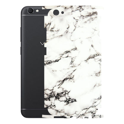 VIVO Z/V/X/T/U/S Series Phone Skins (All Models) - Black and White Marble Texture - 3D Embossed Finish (L-124) Vivo V5 S