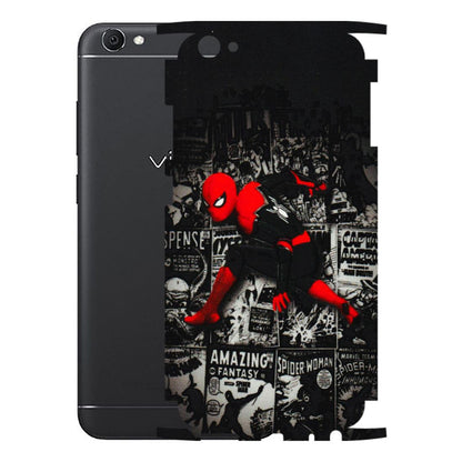 VIVO Z/V/X/T/U/S Series Phone Skins (All Models) - SpiderMan New - 3D Embossed Finish (L-162) Vivo V5 S