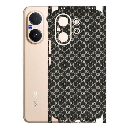 VIVO Z/V/X/T/U/S Series Phone Skins (All Models) - Black G Print - 3D Embossed Finish (L-109) Vivo V60 5G