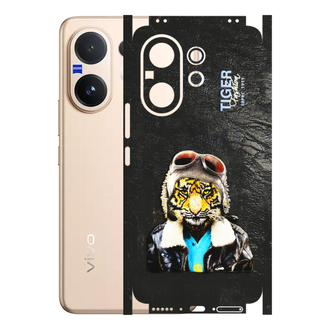 VIVO Z/V/X/T/U/S Series Phone Skins (All Models) - Rider Tiger - 3D Embossed Finish (L-113) Vivo V60 5G