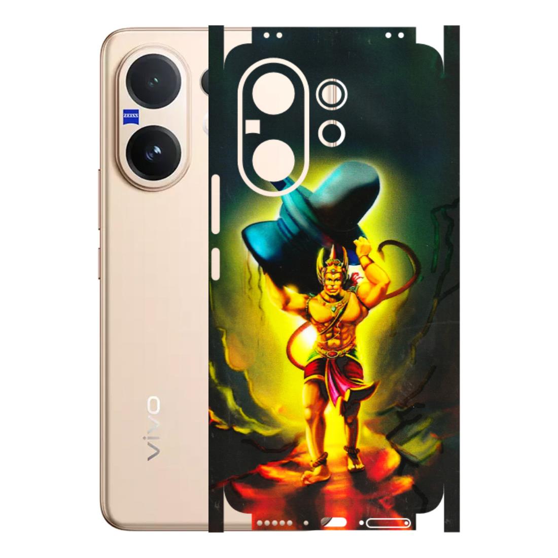 VIVO Z/V/X/T/U/S Series Phone Skins (All Models) - Hanuman Ji - 3D Embossed Finish (L-128) Vivo V60 5G