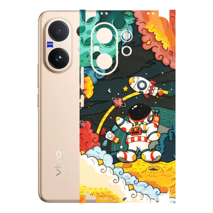 VIVO Z/V/X/T/U/S Series Phone Skins (All Models) - Astronauts & Spaceship - 3D Embossed Finish (L-145) Vivo V60 5G