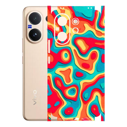 VIVO Z/V/X/T/U/S Series Phone Skins (All Models) - Abstract Swirl - 3D Embossed Finish (L-150) Vivo V60 5G