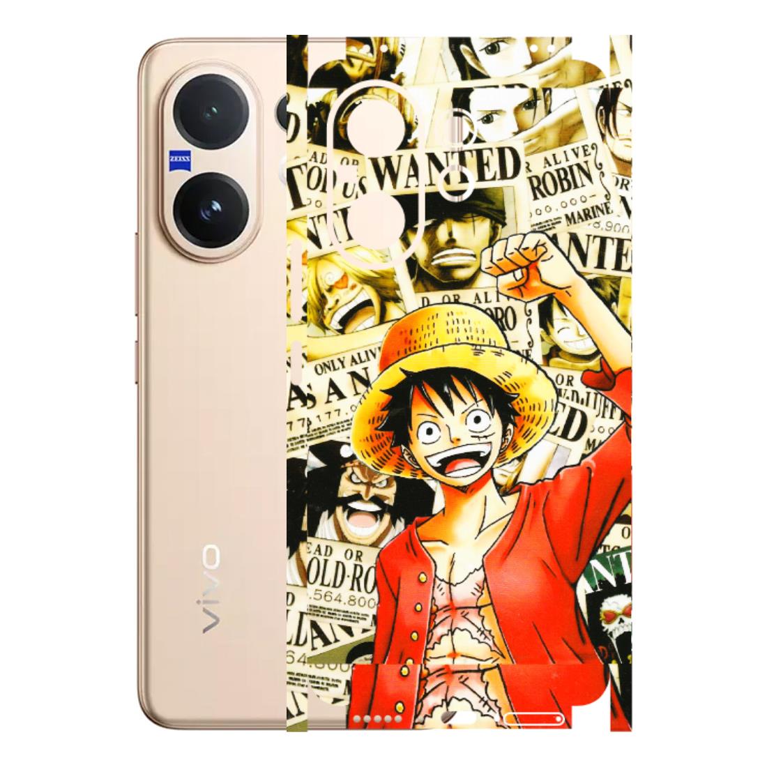 VIVO Z/V/X/T/U/S Series Phone Skins (All Models) - Luffy Anime - 3D Embossed Finish (L-177) Vivo V60 5G