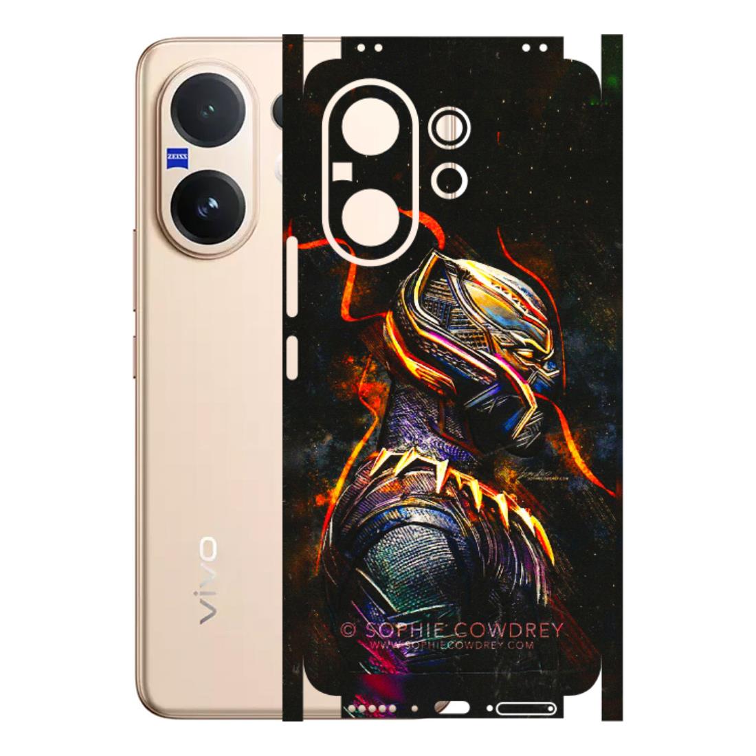 VIVO Z/V/X/T/U/S Series Phone Skins (All Models) - Black Panther - 3D Embossed Finish (L-190) Vivo V60 5G