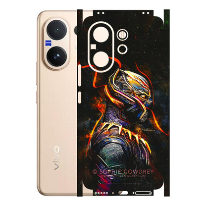 VIVO Z/V/X/T/U/S Series Phone Skins (All Models) - Black Panther - 3D Embossed Finish (L-190) Vivo V60 5G