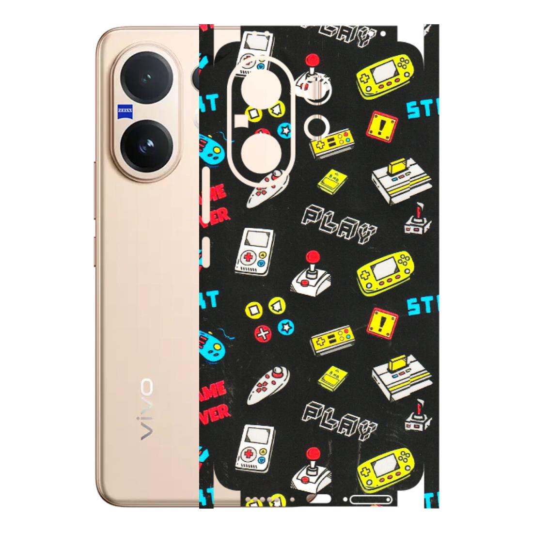 VIVO Z/V/X/T/U/S Series Phone Skins (All Models) - Gaming Doodles - 3D Embossed Finish (L-224) Vivo V60 5G