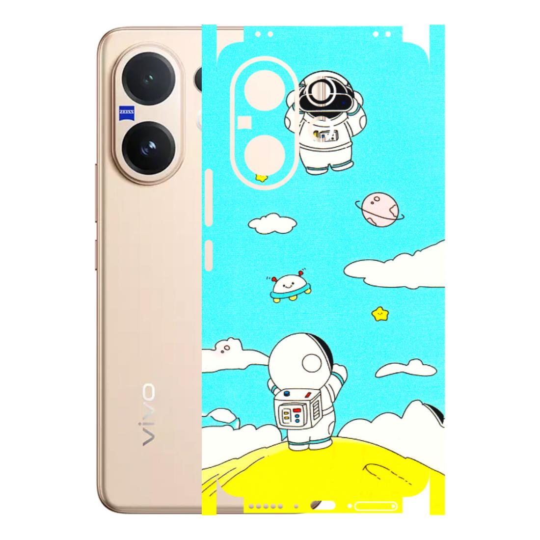 VIVO Z/V/X/T/U/S Series Phone Skins (All Models) - Blue Skies Astro Float - 3D Embossed Finish (L-230) Vivo V60 5G