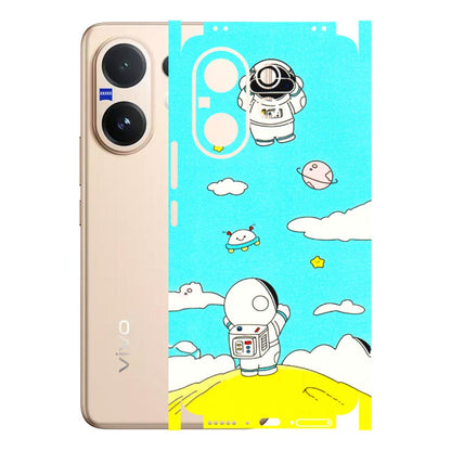 VIVO Z/V/X/T/U/S Series Phone Skins (All Models) - Blue Skies Astro Float - 3D Embossed Finish (L-230) Vivo V60 5G
