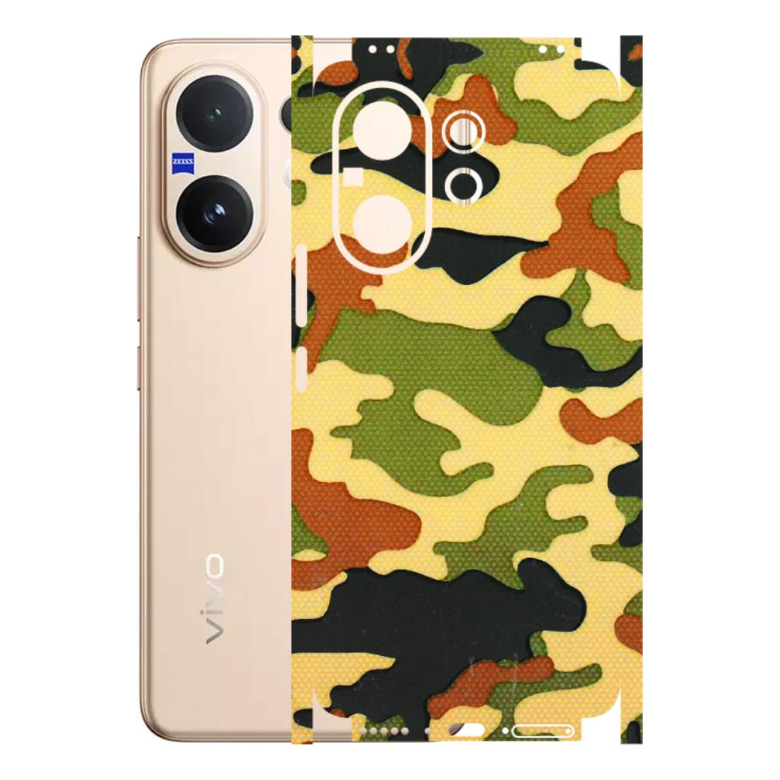 VIVO Z/V/X/T/U/S Series Phone Skins (All Models) - Indian Military - 3D Embossed Finish (L-234) Vivo V60 5G
