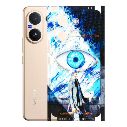 VIVO Z/V/X/T/U/S Series Phone Skins (All Models) - Gojo Satoru evil eye - 3D Embossed Finish (L-239) Vivo V60 5G