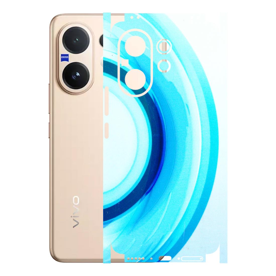 VIVO Z/V/X/T/U/S Series Phone Skins (All Models) - The Blue Curve - 3D Embossed Finish (L-244) Vivo V60 5G
