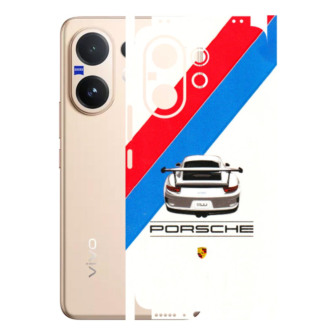 VIVO Z/V/X/T/U/S Series Phone Skins (All Models) - Porche Car Sober Logo - 3D Embossed Finish (L-248) Vivo V60 5G