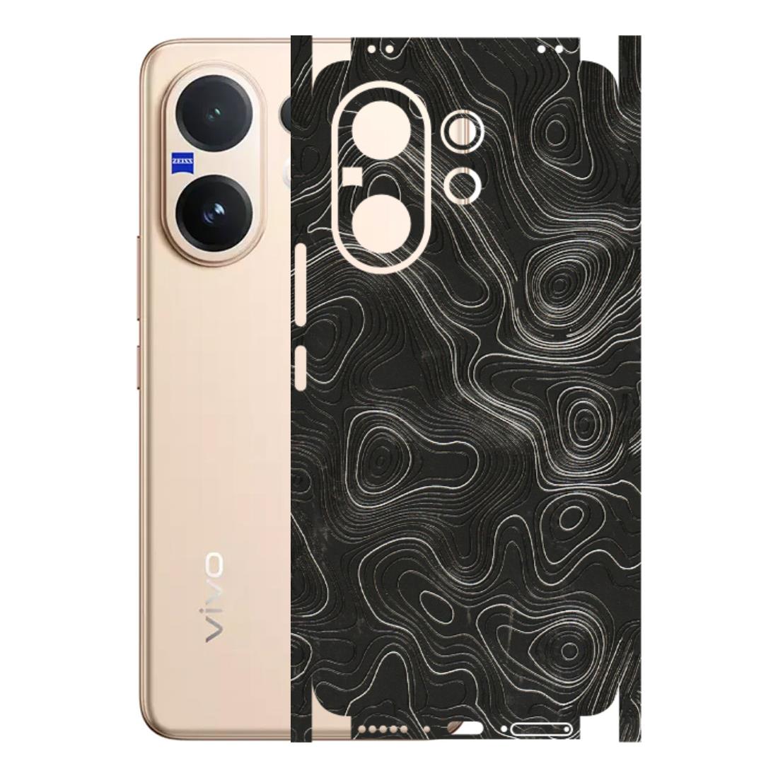 VIVO Z/V/X/T/U/S Series Phone Skins (All Models) - Abstract White Line Map - 3D Embossed Finish (L-269) Vivo V60 5G