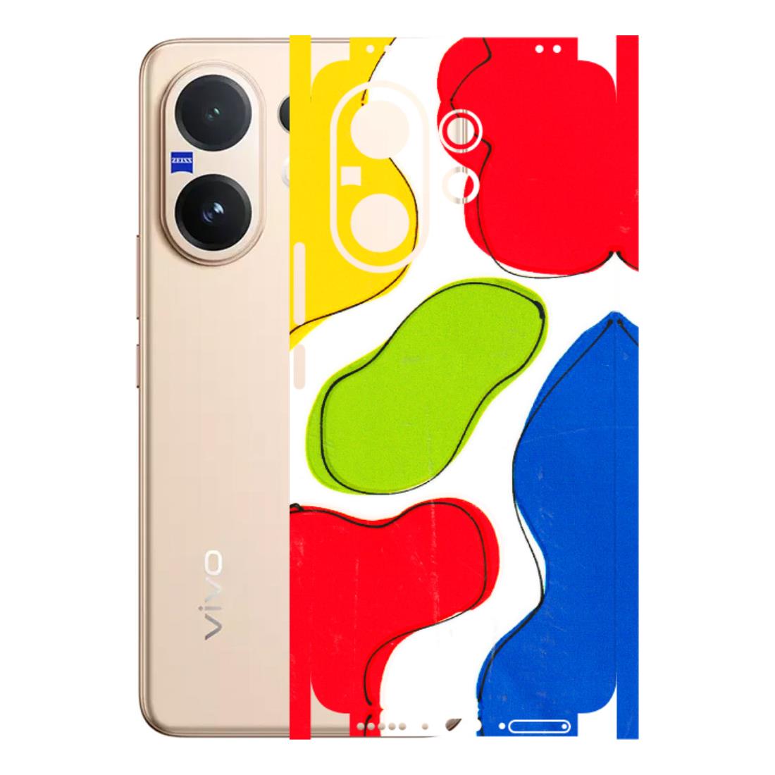 VIVO Z/V/X/T/U/S Series Phone Skins (All Models) - RGB Colour Paint - 3D Embossed Finish (L-284) Vivo V60 5G