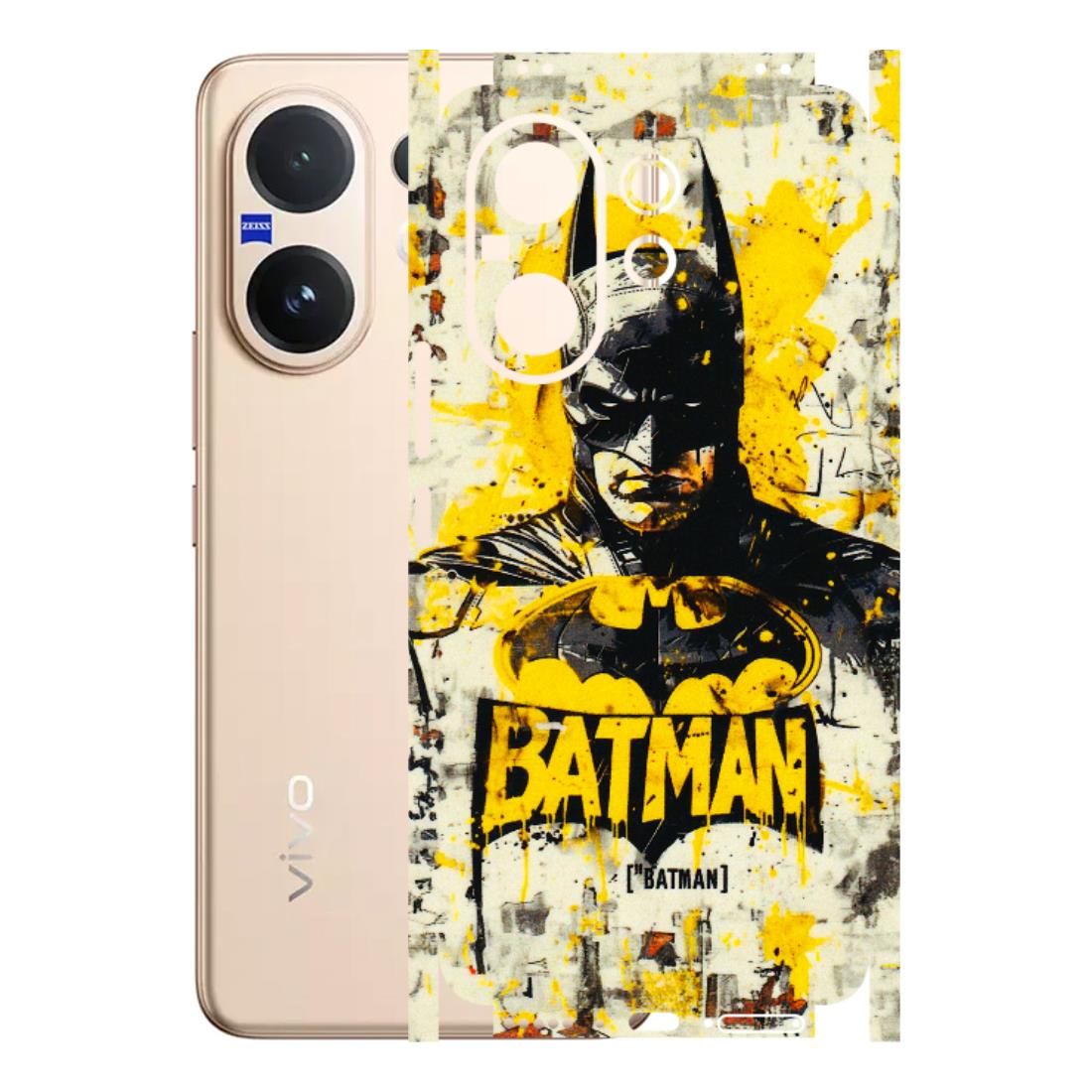 VIVO Z/V/X/T/U/S Series Phone Skins (All Models) - Batman Yellow BT - 3D Embossed Finish (L-304) Vivo V60 5G