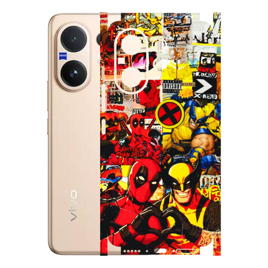 VIVO Z/V/X/T/U/S Series Phone Skins (All Models) - Spidy Wolverine - 3D Embossed Finish (L-310) Vivo V60 5G