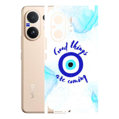 VIVO Z/V/X/T/U/S Series Phone Skins (All Models) - Evil Eye Good Things Are Coming - 3D Embossed Finish (L-322) Vivo V60 5G