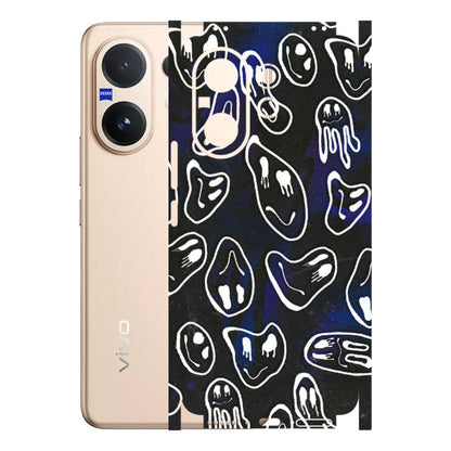 VIVO Z/V/X/T/U/S Series Phone Skins (All Models) - Distorted Smileys - 3D Embossed Finish (L-92) Vivo V60 5G