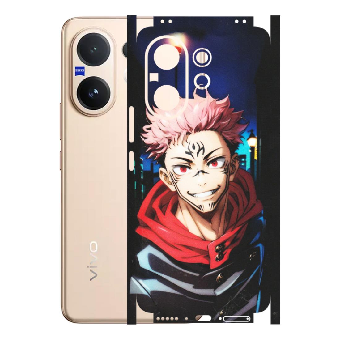VIVO Z/V/X/T/U/S Series Phone Skins (All Models) - Yuji Itadori Funny Face Anime - Matte Finish (M-152) Vivo V60 5G