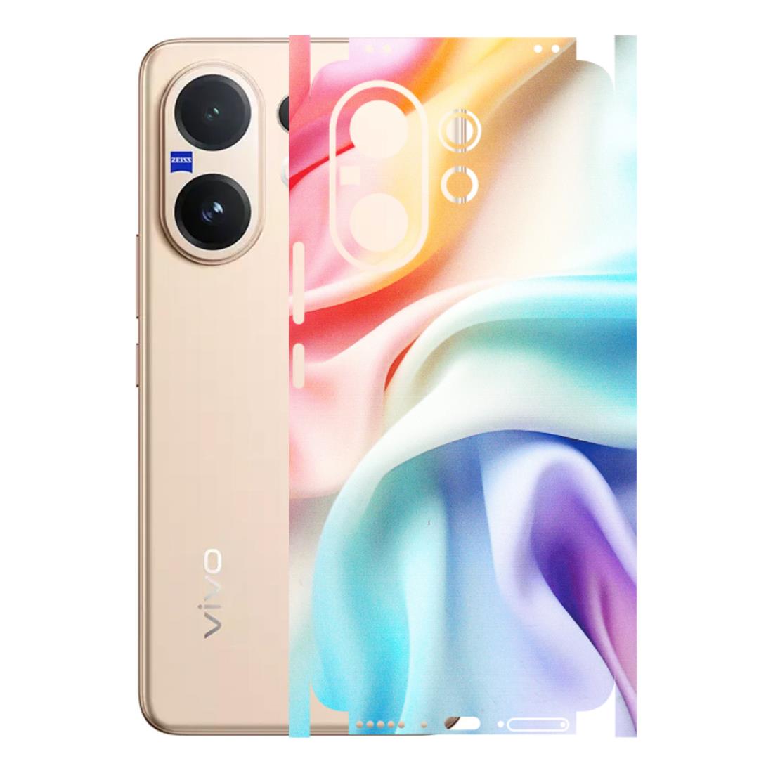 VIVO Z/V/X/T/U/S Series Phone Skins (All Models) - Colourful Silk Cloth - Matte Finish (M-165) Vivo V60 5G