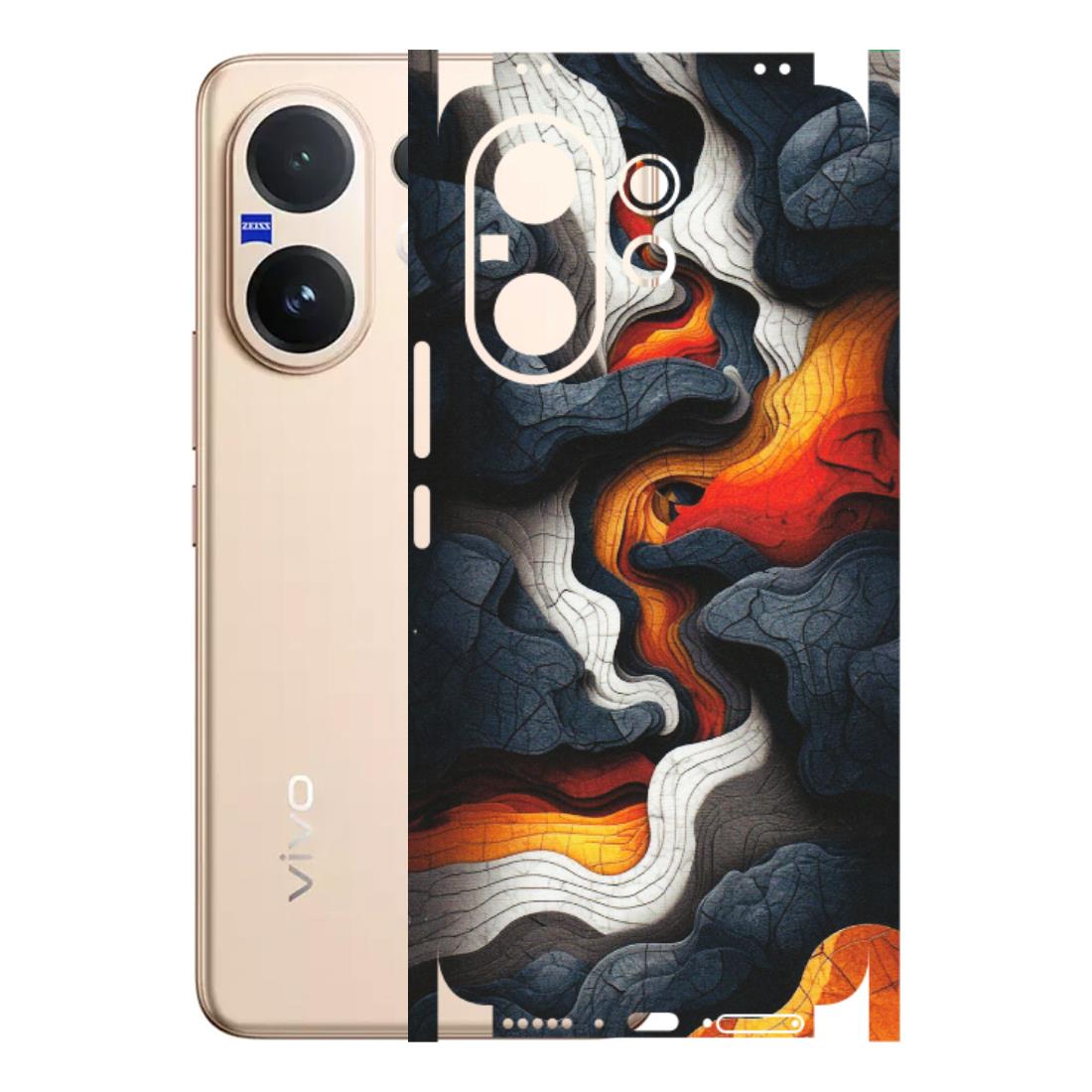 VIVO Z/V/X/T/U/S Series Phone Skins (All Models) - Abstract Volcanic Layers - Matte Finish (M-52) Vivo V60 5G