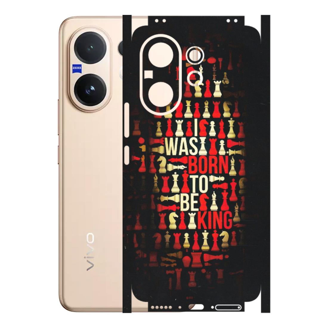 VIVO Z/V/X/T/U/S Series Phone Skins (All Models) - Born To Be King - Matte Finish (M-73) Vivo V60 5G