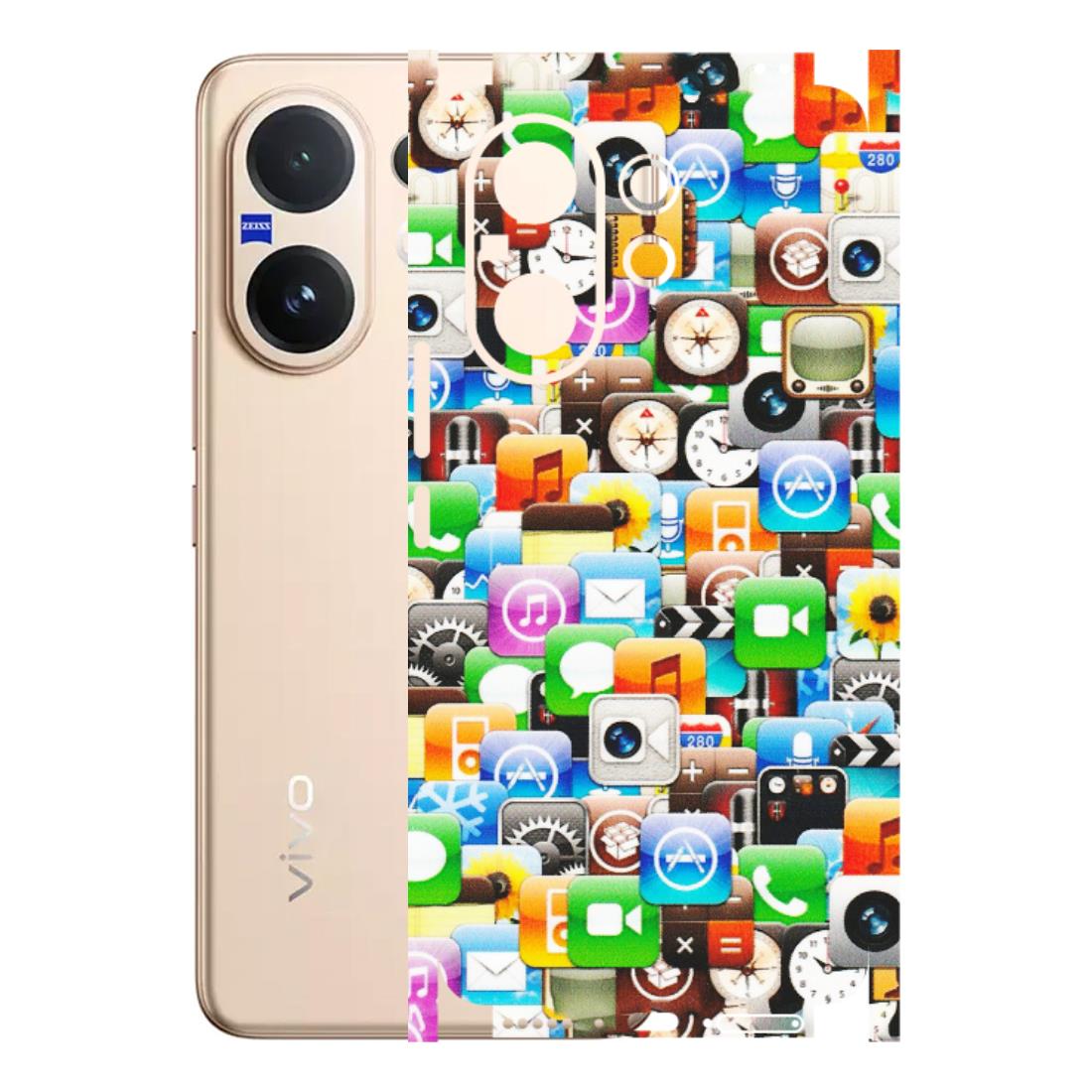 VIVO Z/V/X/T/U/S Series Phone Skins (All Models) - All Apple Icons - Matte Finish (M-93) Vivo V60 5G