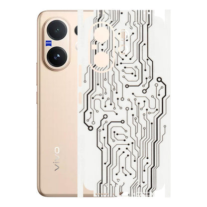 VIVO Z/V/X/T/U/S Series Phone Skins (All Models) - Tech Circuits - Transparent Finish (T-03) Vivo V60 5G