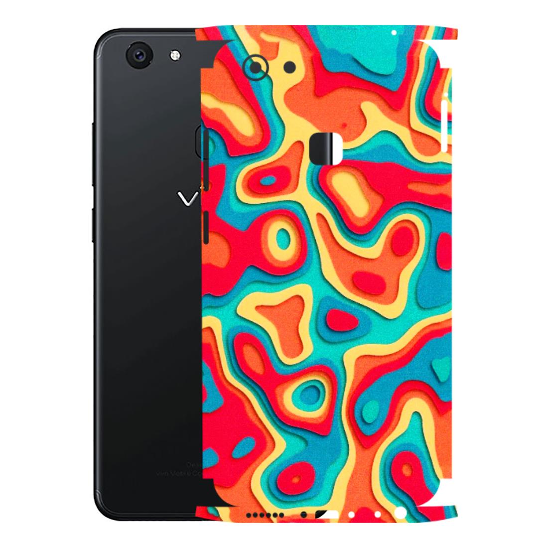 VIVO Z/V/X/T/U/S Series Phone Skins (All Models) - Abstract Swirl - 3D Embossed Finish (L-150) Vivo V7 Plus