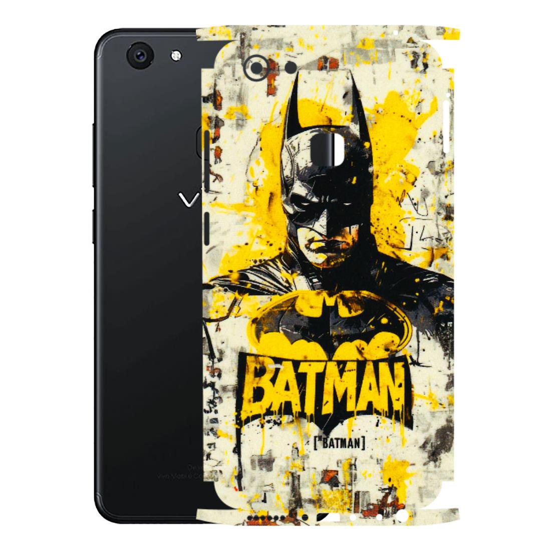 VIVO Z/V/X/T/U/S Series Phone Skins (All Models) - Batman Yellow BT - 3D Embossed Finish (L-304) Vivo V7 Plus