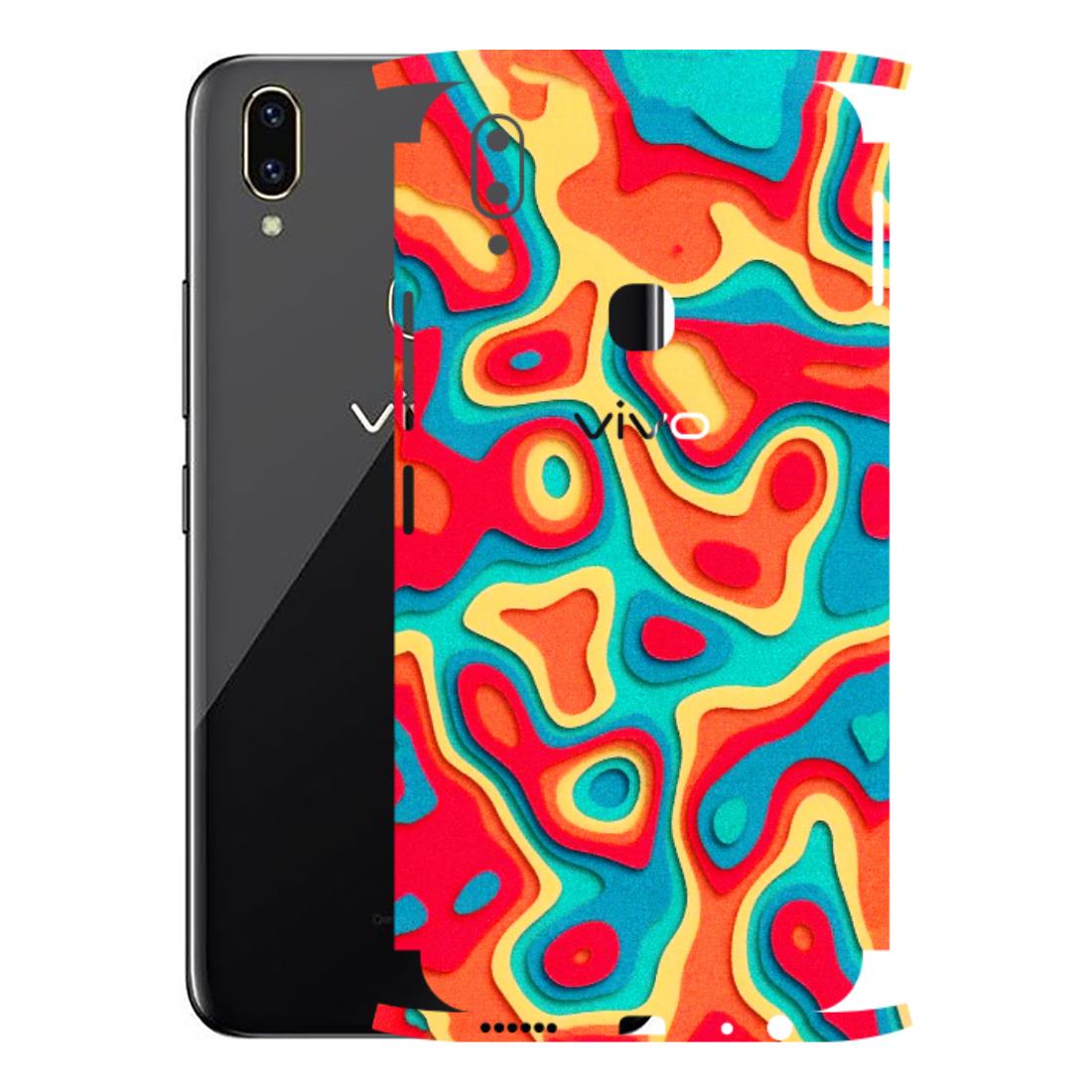 VIVO Z/V/X/T/U/S Series Phone Skins (All Models) - Abstract Swirl - 3D Embossed Finish (L-150) Vivo V9
