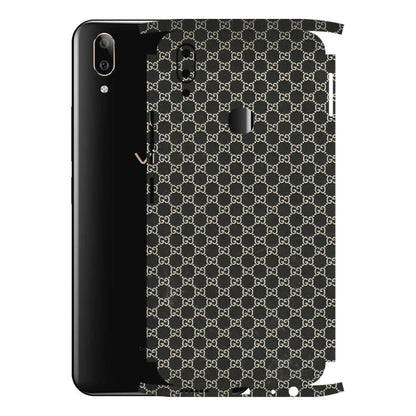 VIVO Z/V/X/T/U/S Series Phone Skins (All Models) - Black G Print - 3D Embossed Finish (L-109) Vivo V9 Pro