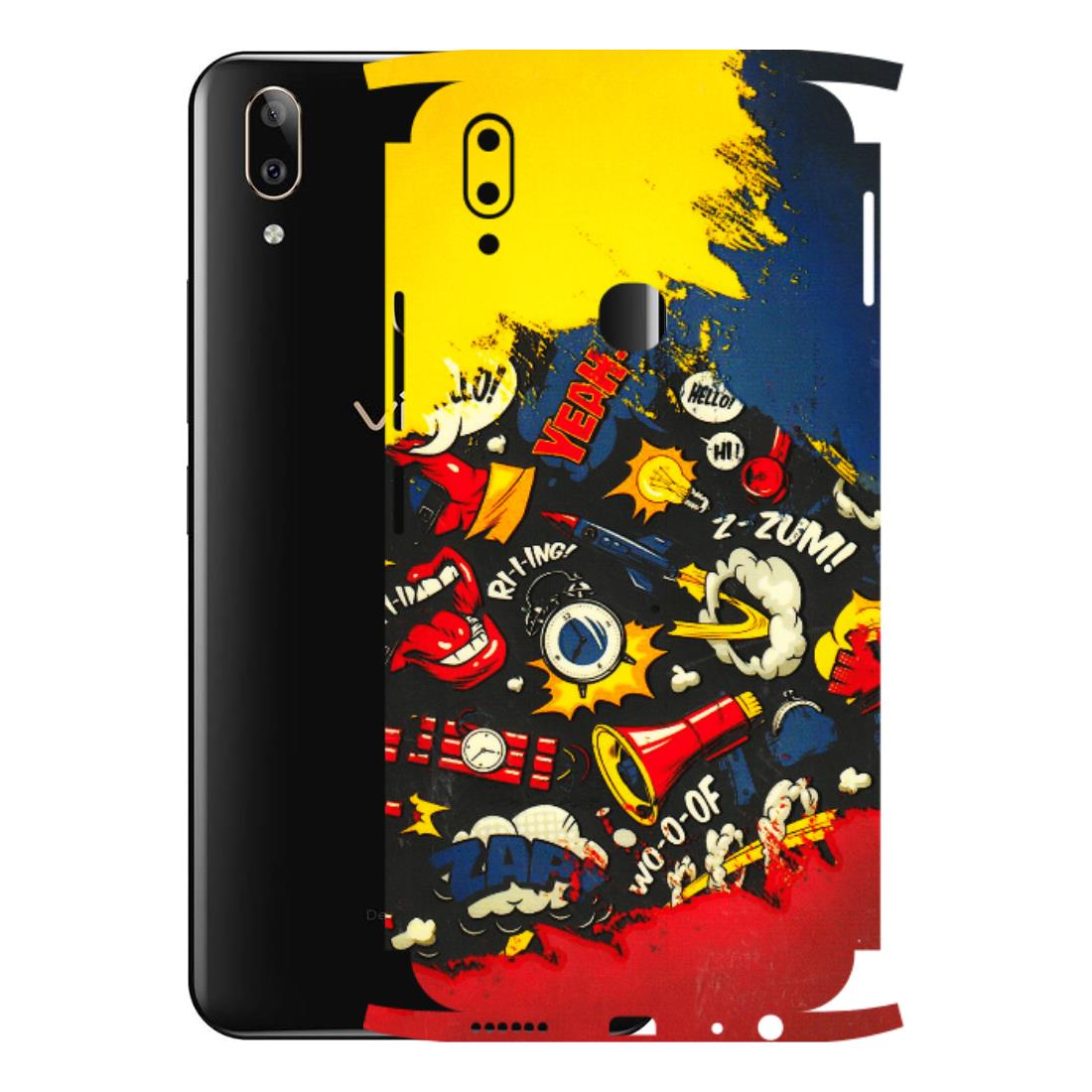VIVO Z/V/X/T/U/S Series Phone Skins (All Models) - Pacific Doodle Art - 3D Embossed Finish (L-120) Vivo V9 Pro