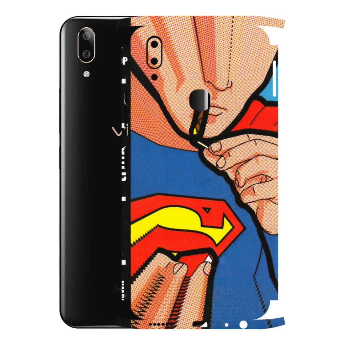 VIVO Z/V/X/T/U/S Series Phone Skins (All Models) - Superman Sutta - 3D Embossed Finish (L-130) Vivo V9 Pro