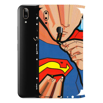 VIVO Z/V/X/T/U/S Series Phone Skins (All Models) - Superman Sutta - 3D Embossed Finish (L-130) Vivo V9 Pro
