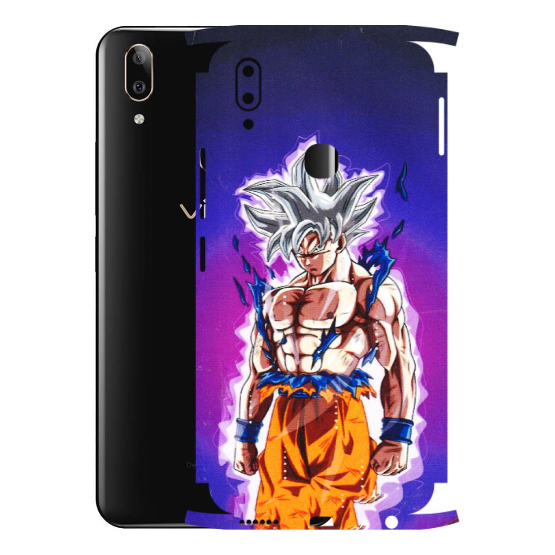 VIVO Z/V/X/T/U/S Series Phone Skins (All Models) - Goku Purple Anime - 3D Embossed Finish (L-147) Vivo V9 Pro
