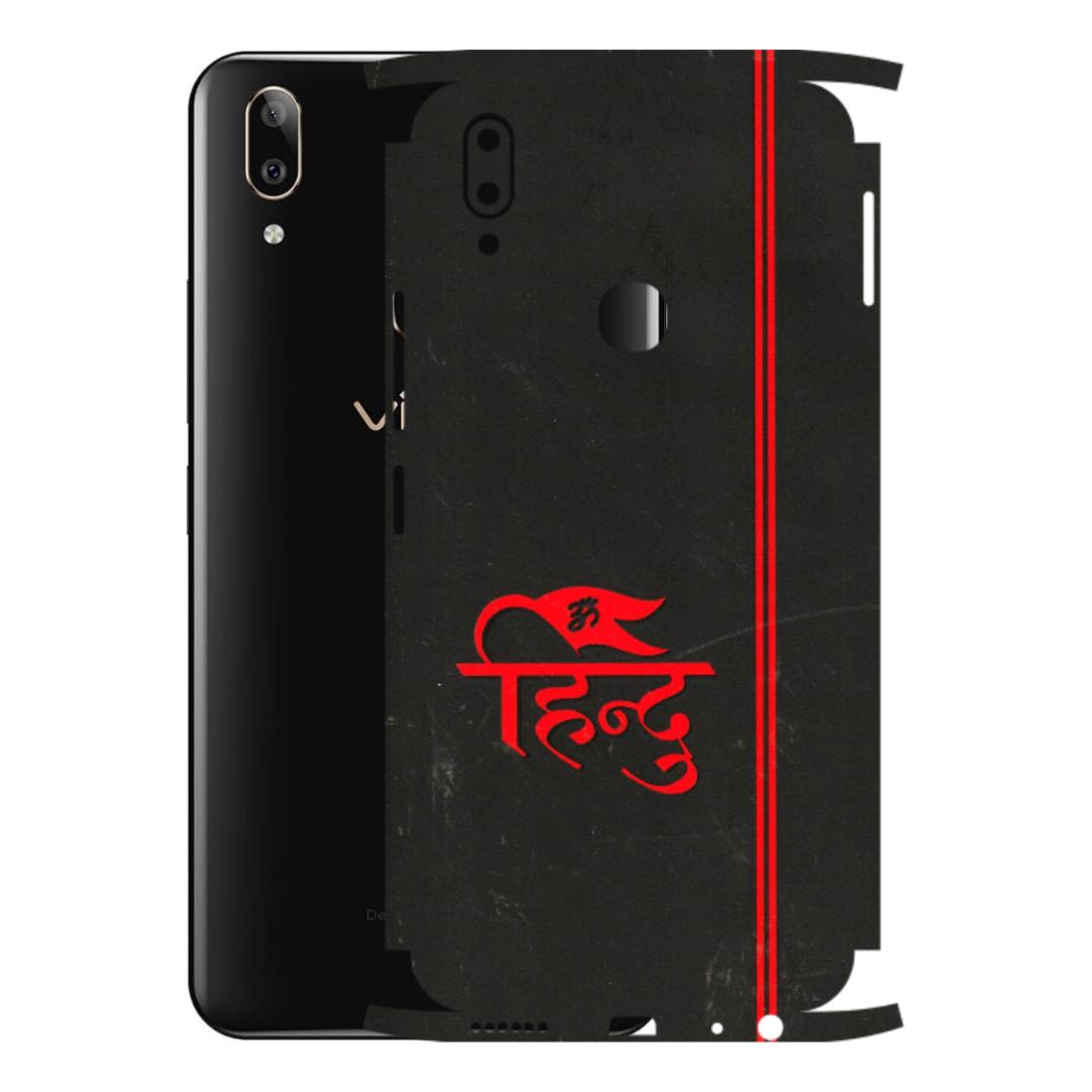 VIVO Z/V/X/T/U/S Series Phone Skins (All Models) - Hindu Black - 3D Embossed Finish (L-153) Vivo V9 Pro