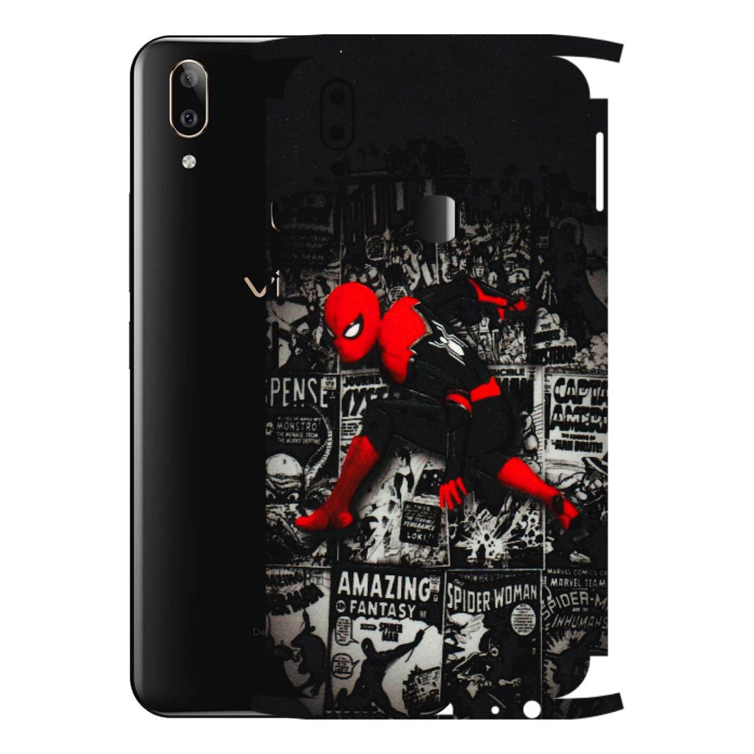 VIVO Z/V/X/T/U/S Series Phone Skins (All Models) - SpiderMan New - 3D Embossed Finish (L-162) Vivo V9 Pro